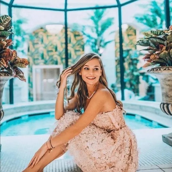 Giambattista Valli Paris H&M Womens 10 Pink Strapless Cocktail Floral Dress - Picture 2 of 8